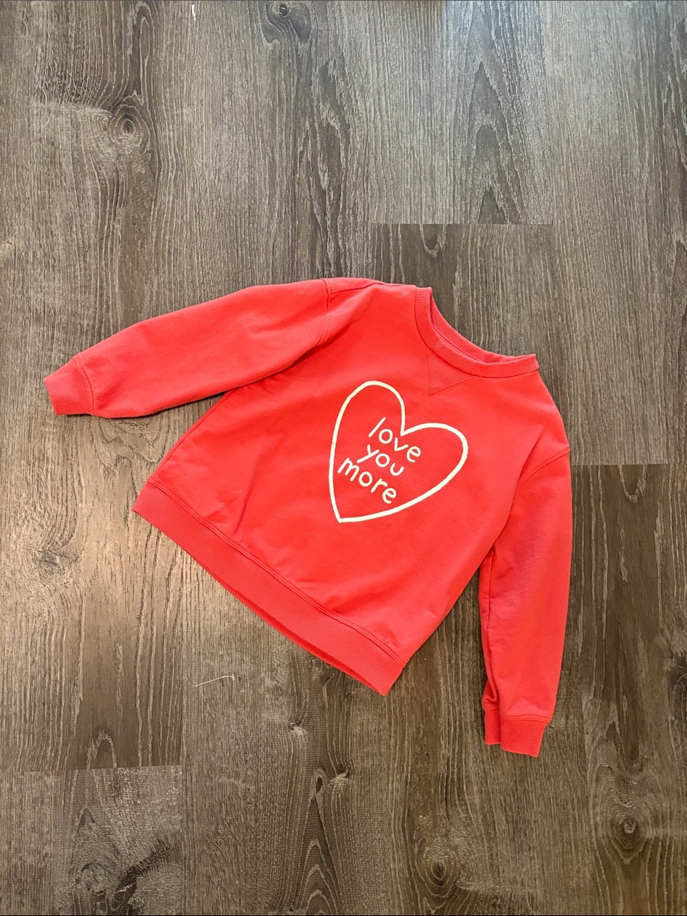 Love You More Red Kid’s Sweatshirt